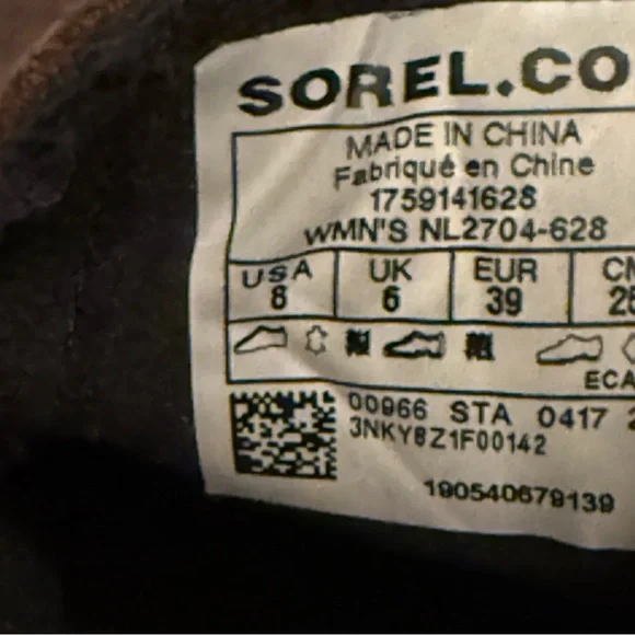 Sorel wedge Brown Ankle Boots size women’s 9 - Picture 7 of 10